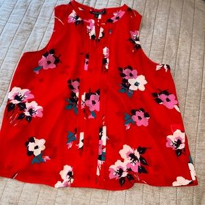 Red Floral Tank